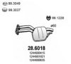 MERCE 1244900635 Middle Silencer